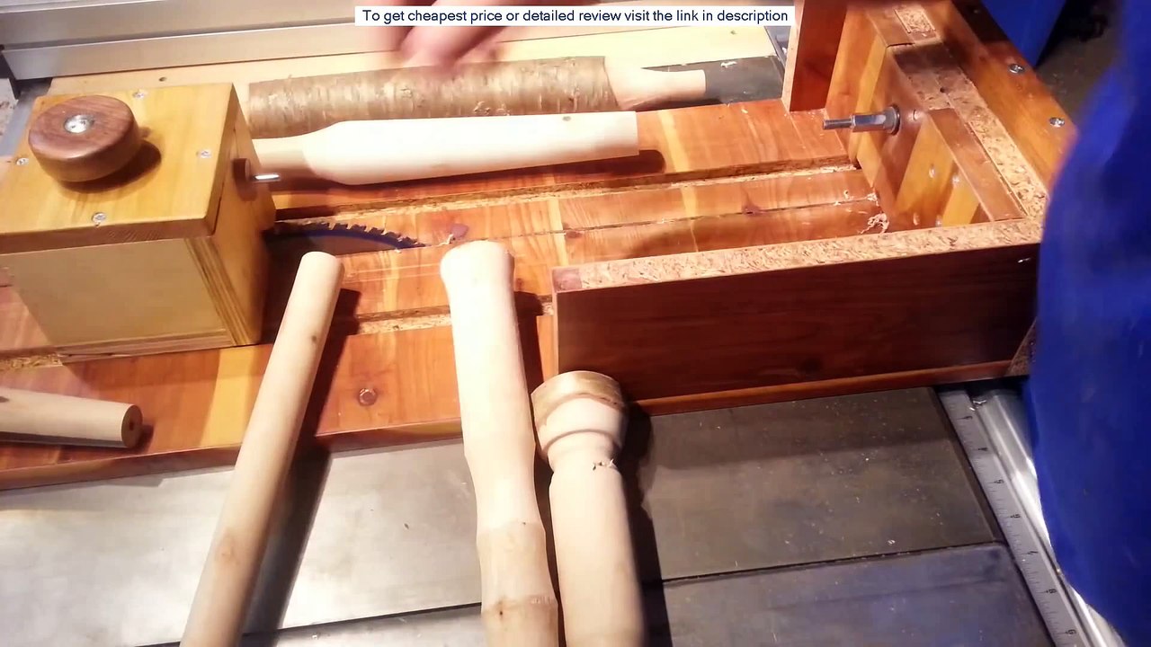 SIMPLE JIG! Turns a TableSaw into a Lathe!