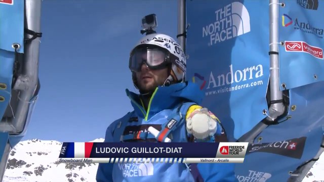 Run of Guillot-Diat Ludovic (FRA) - Swatch Freeride World Tour 2015 in Vallnord Arcalis (AND) By The North Face