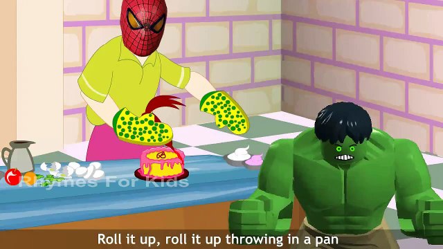 Hulk Character Pat A Cake Nursery Rhyme For Kids With Animated 3D Videos With Lyrics