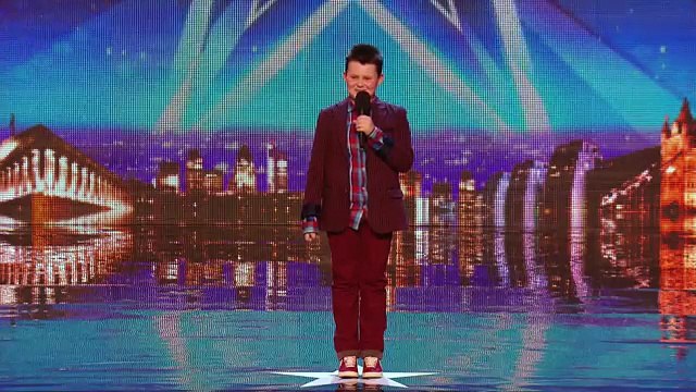 Davids mini me singer Ellis Chick swings through his audition Britains Got Talent 2014