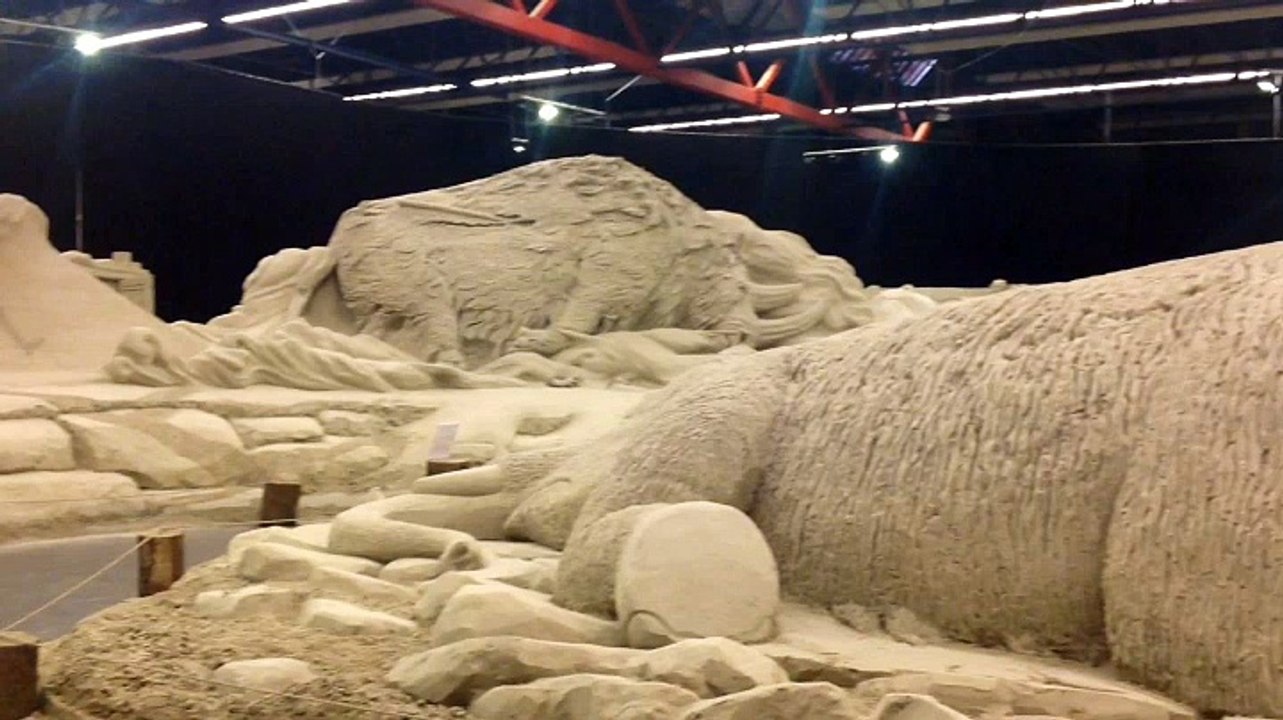 Aardbeving Kropswolde zorgt voor schade aan zandsculpturen - RTV Noord