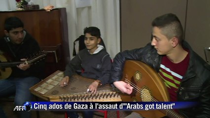 Des bombes au succès télé pour cinq ados de Gaza