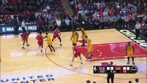 Derrick Rose Driving Dunk - Cavaliers vs Bulls - February 12, 2015 - NBA Season 2014-15