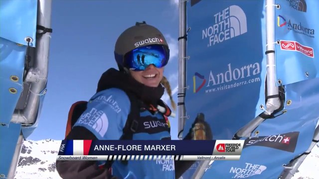 Run of Marxer Anne-Flore (FRA/SUI) - Swatch Freeride World Tour 2015 in Vallnord Arcalis (AND) By The North Face