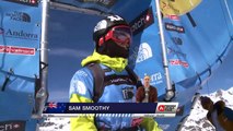 Sam Smoothy remporte l'étape de Vallnord du Freeride World Tour