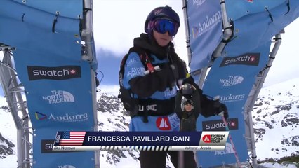 Run of Pavillard-Cain Francesca (USA) - Swatch Freeride World Tour 2015 in Vallnord Arcalis (AND) By The North Face