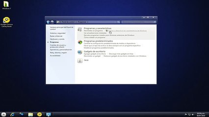 Activar_Desactivar Caracteristicas - Windows 7