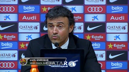 FÚTBOL: La Liga: Luis Enrique: "Es una victoria que nos refuerza"