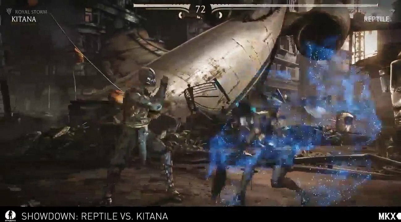 Mortal Kombat X - Kitana VS Reptile Gameplay