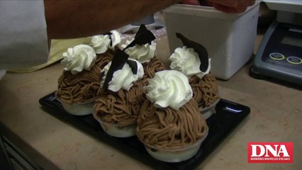 La torche aux marrons de Laurent Ludwig, pâtissier chez Dussourd à Colmar