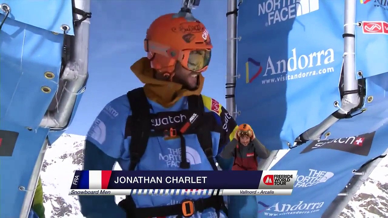 Jonathan Charlet s'impose sur l'étape de Vallnord du Freeride World Tour