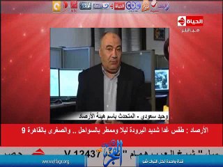 بالفيديو.."الأرصاد الجوية" تتوقع سقط الأمطار غدا..وإنخفاض سرعة الرياح لـ 72 ساعة فقط