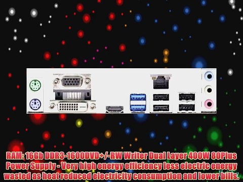 Sedatech PC Gamer Advanced Desktop (AMD Athlon II 750K 4x 3.4GHz Processor 16GB RAM 2000GB