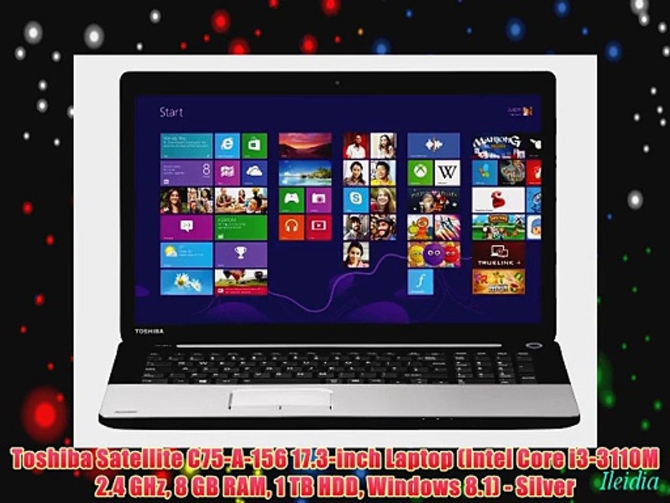 Toshiba Satellite C75-A-156 17.3-inch Laptop (Intel Core i3-3110M 2.4 GHz 8 GB RAM 1 TB HDD