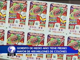 Gordito de medio año sale a las calles con premio mayor de ₡400 millones