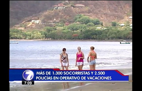 Cruz Roja y Fuerza Pública destinan 3.600 efectivos para operativos de vacaciones