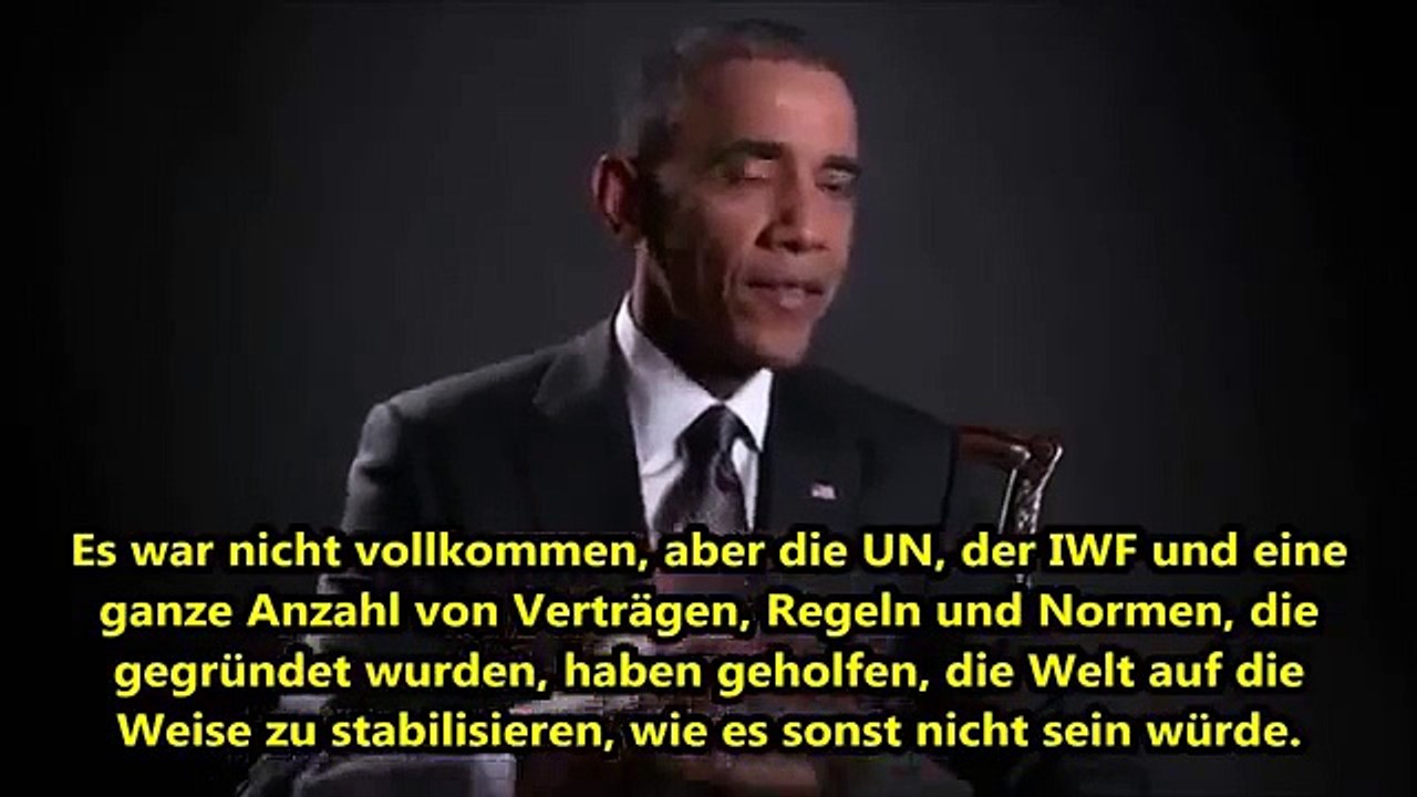 ObamaWir drehen die Arme jener Laender um die nicht das tun was wir verlangen