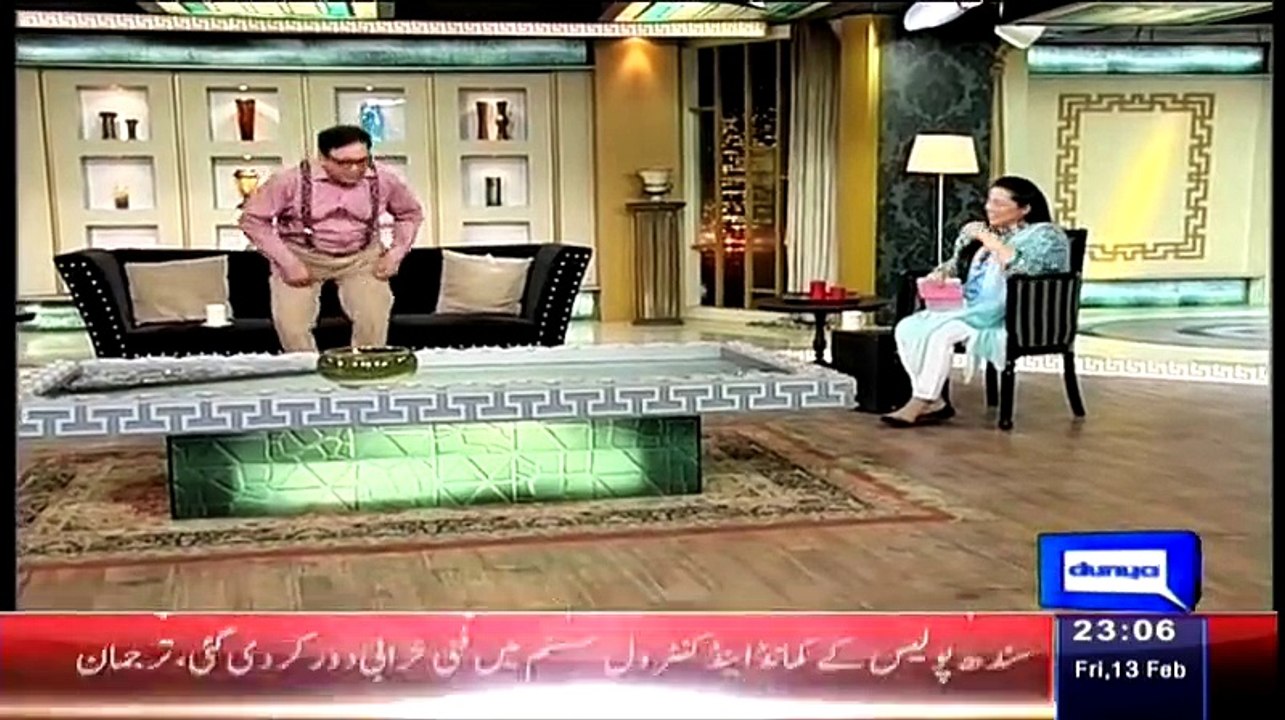 Hasb e Haal  ~ 13th February 2015 - Political Comedy Show - Live Pak News
