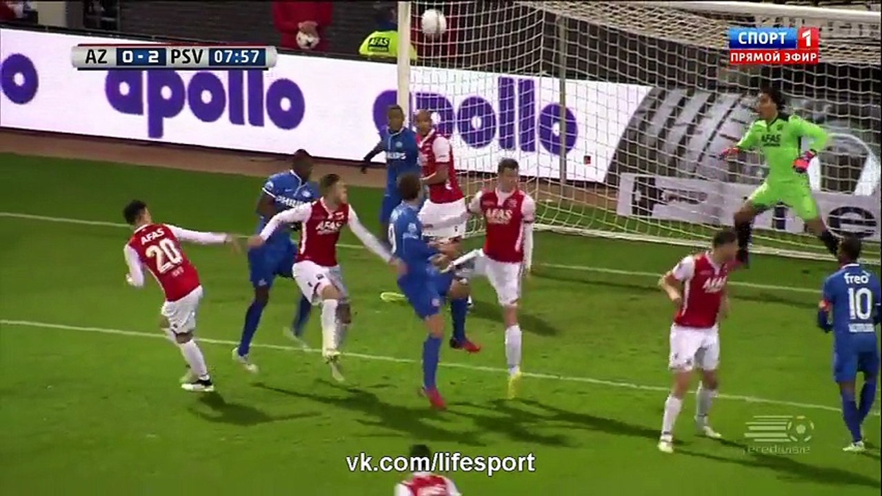 AZ ALKMAAR vs PSV 2-4 all goals and highlights 13.02.2015