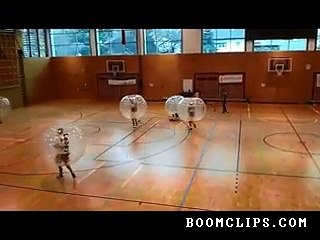Ridiculous Bubble Soccer Game, Funny Clip
