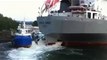 Massive Cement Carrier Slowly Crushes Yachts In Marina, Funny Clip