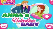 Frozen Princess Annas Valentine Baby birth game for kids