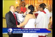 16 parejas dieron el sí en una boda masiva en Cartago
