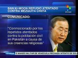 Ban Ki Moon condenó repetidos atentados contra civiles en Pakistán