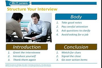Informational Interview (Part III)