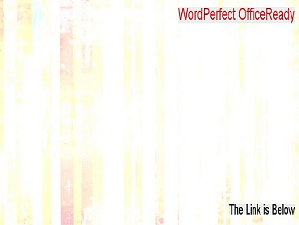 WordPerfect OfficeReady Full (Instant Download 2015)