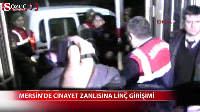 Mersin'de cinayet zanlısına linç girişimi