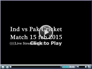 watch india vs pakistan online live Cricket sports