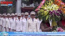 Công an tỉnh dâng hoa, dâng hương tại các Khu di tích