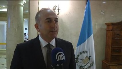 Dışişleri Bakanı Çavuşoğlu, Guatemala'da Aa'ya Konuştu