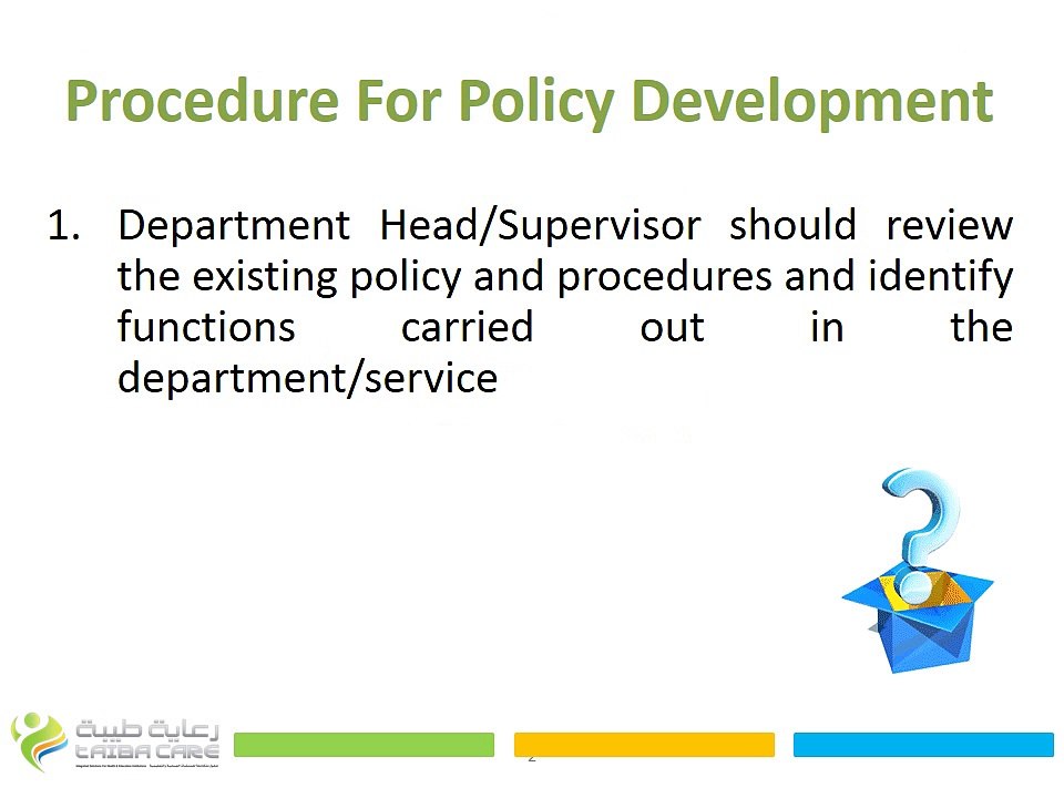 Barriers for policy development and implementation