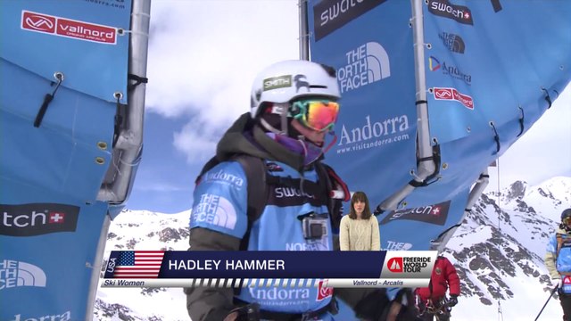 Run of Hadley Hammer (USA) - Swatch Freeride World Tour 2015 in Vallnord Arcalis (AND) By The North Face