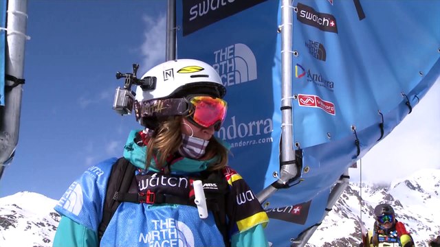 Run of Nicola Thost (GER) - Swatch Freeride World Tour 2015 in Vallnord Arcalis (AND) By The North Face