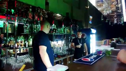 Wear a Helmet if you want to drink shooters in this bar!