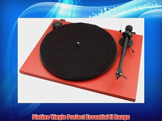 Platine Vinyle ProJect Essential II Rouge