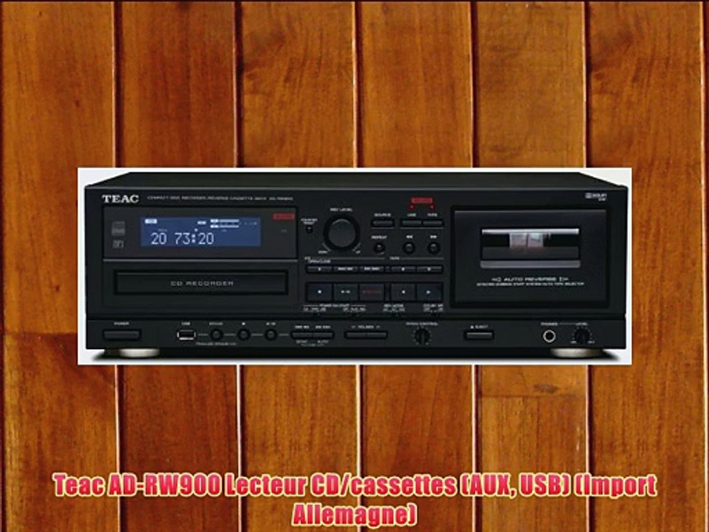 Teac AD-RW900 Lecteur CD/cassettes (AUX USB) (Import Allemagne) - Video  Dailymotion