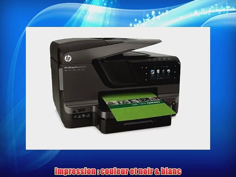 HP Officejet Pro 8600 Plus Imprimante jet d'encre multifonction 20 ppm Wifi Noir