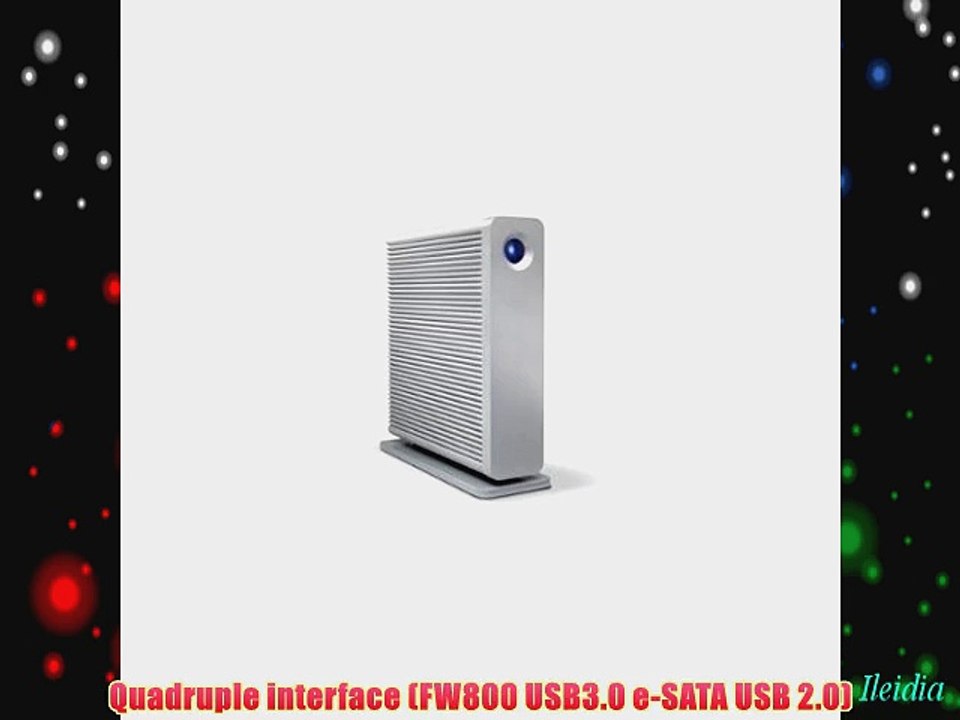 LaCie  301543EK d2 Quadra Disque dur externe de bureau 35 USB3.0 / USB2.0 eSATA FireWire 800