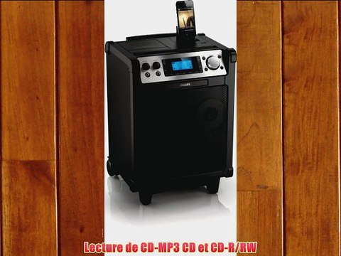 Philips AZP6 Enceinte portable avec Station d'accueil pour iPod/iPhone 60 W RMS