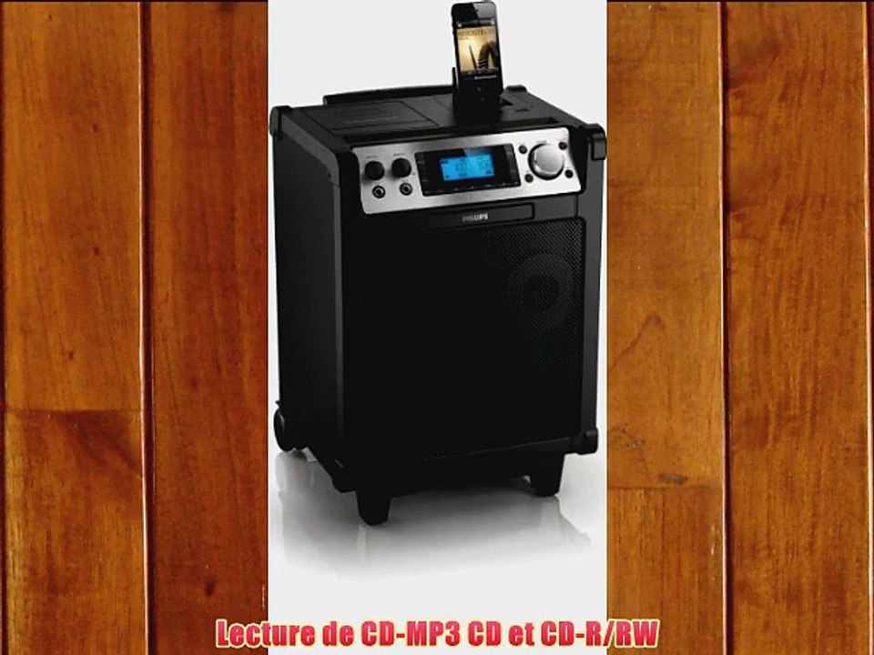 Philips AZP6 Enceinte portable avec Station d'accueil pour iPod/iPhone 60 W RMS