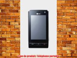 LG KU990viewty T?l?phone portable Ecran 3 Lecteur DivX int?gr? mp3 / DivX / jpeg microSD Noir