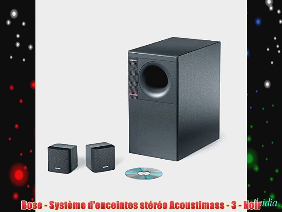 Bose - Syst?me d'enceintes st?r?o Acoustimass - 3 - Noir