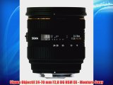 Sigma Objectif 24-70 mm F28 DG HSM EX - Monture Sony
