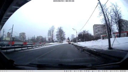 Не справился с управлением - ДТП Санкт - Петербург 13.02.2015