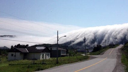 Avalanche de brouillard à Terre Neuve