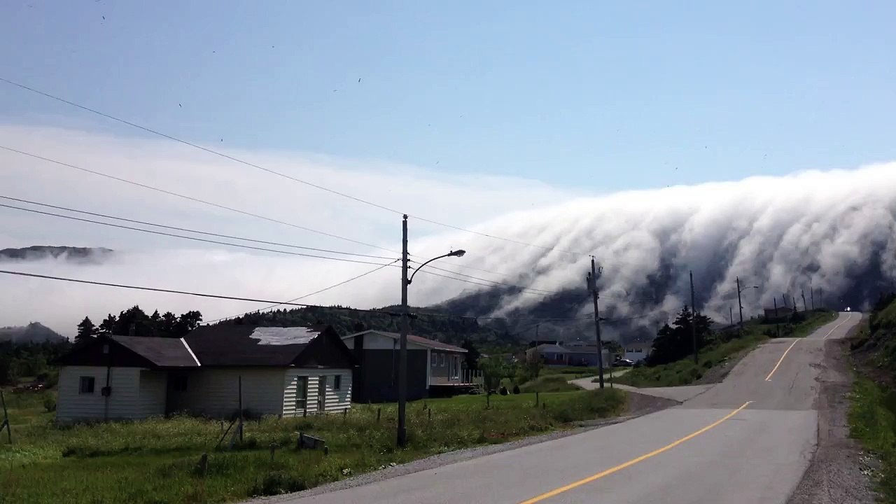 Avalanche de brouillard à Terre Neuve